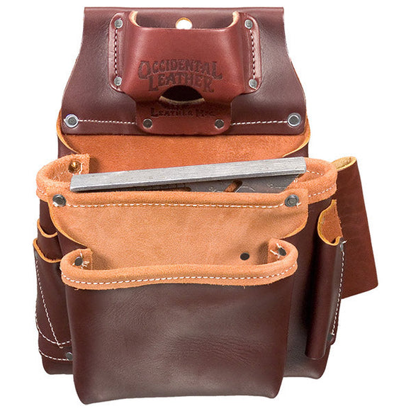Occidental Leather 2 Pouch Pro Fastener Bag (Brown)