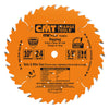 CMT P10024 ITK Plus Ripping Saw Blade, 10 x 24 Teeth, 10° ATB+Shear with 5/8-Inch