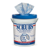 ITW Professional Brands SCRUBS Hand Cleaner Towels, Cloth, 10-1/2 x 12-1/4, Blue/White, 72/Bucket