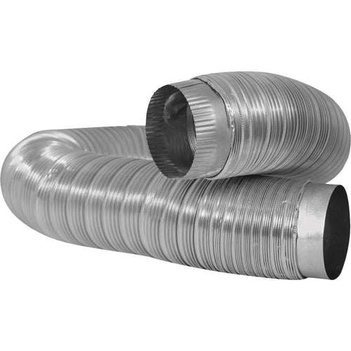 Dundas Jafine 4 In. x 6 Ft. Aluminum Semi-Rigid Dryer Duct with Collar