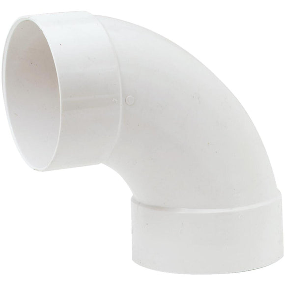 IPEX Canplas SDR 35 90 Degree 4 In. PVC Sewer and Drain Sanitary Elbow (1/4 Bend)
