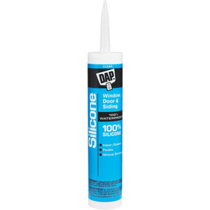 DAP 9.8 Oz. Window, Door & Siding Silicone Sealant, Clear